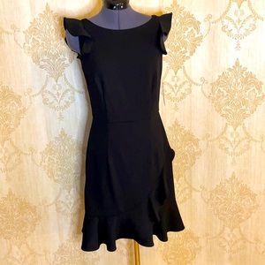 🖤NWT Donna Morgan Beautiful Ruffle LBD